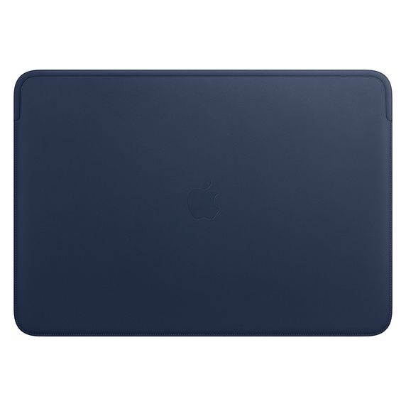 MacBook Pro için16 inç  Deri Zarf Kılıf - Gece Mavisi