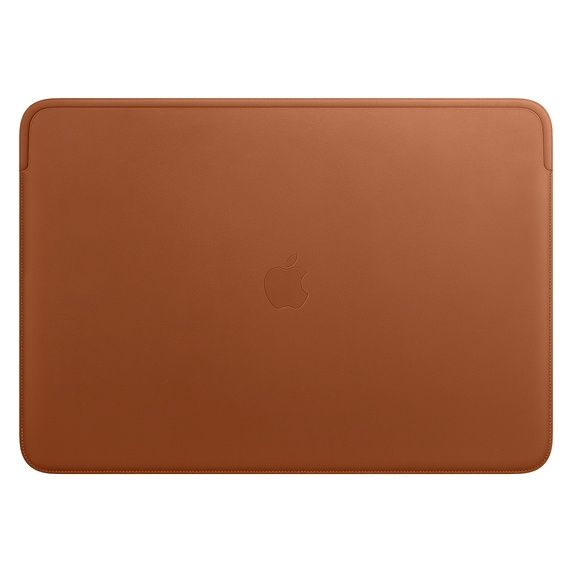 MacBook Pro için 16 inç  Deri Zarf Kılıf - Klasik Kahve