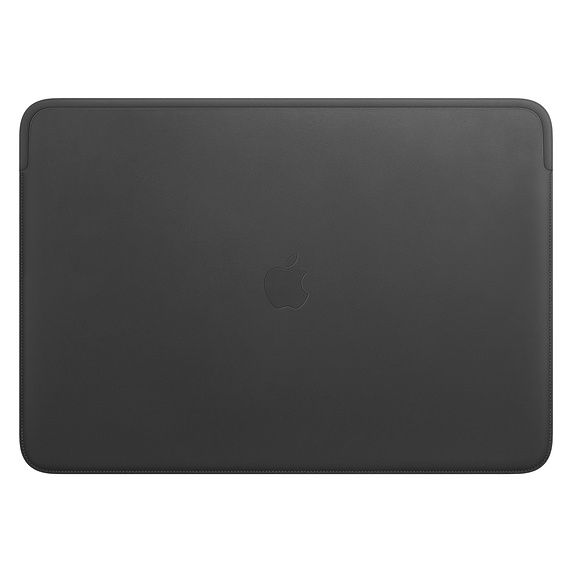 MacBook Pro için 16 inç  Deri Zarf Kılıf - Siyah