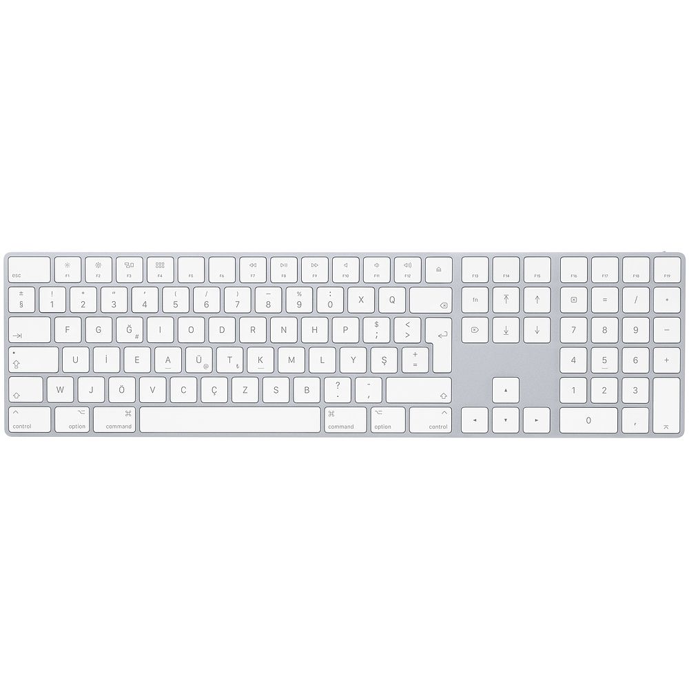 Sayısal Tuş Takımlı Magic Keyboard - Türkçe F Klavye - Gümüş Rengi